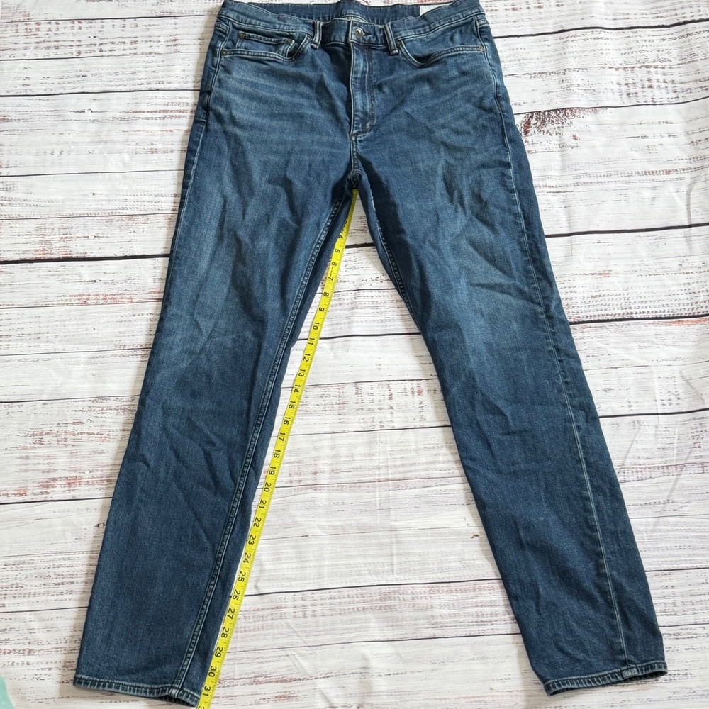 Rag & Bone Fit 2 Slim Jeans Mens 36x34 Blue Dark Wash Denim Made in USA
